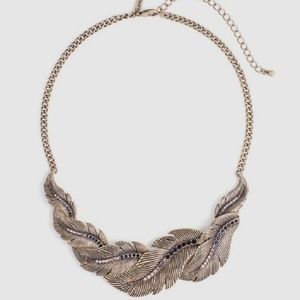 JEWELMINT Intertwined Brass Statement Collar